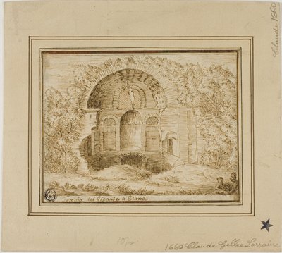Reuzentempel in Cumae door Unknown Italian