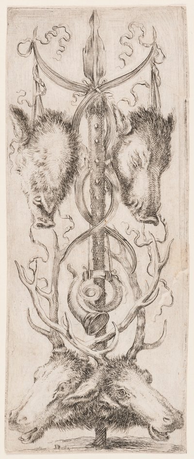 Prent, Ornamenten of Grotesken (Grotesque Ornament), ca. 1653 door Unknown artistUnknown artist