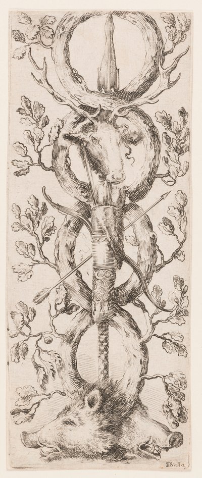 Prent, Ornamenten of Grotesken (Grotesque Ornament), ca. 1653 door Unknown artistUnknown artist
