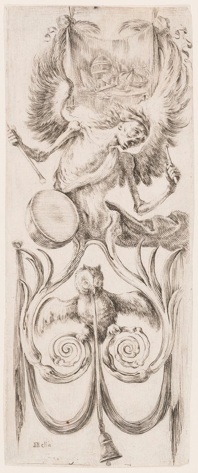 Prent, Ornamenten of Grotesken (Grotesque Ornament), ca. 1653 door Unknown artistUnknown artist