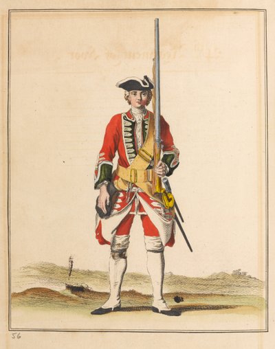 24e Regiment Voetvolk door Unknown artist