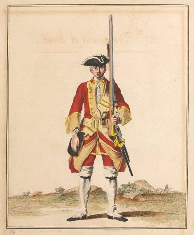 27e Regiment Voet door Unknown artist