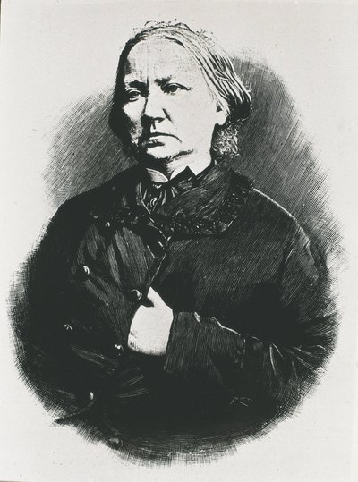 Concepcion Arenal (1820-1893). Spaanse schrijfster (gravure) door Unknown artist