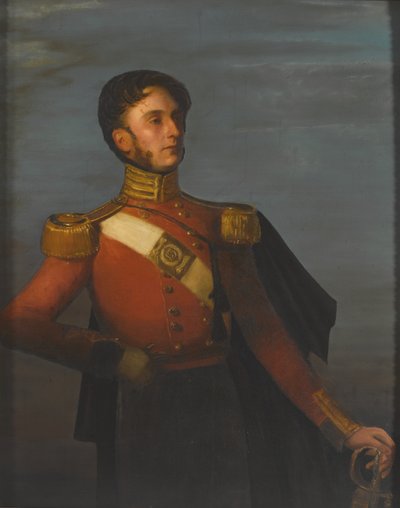 Een kapitein van de 13e Bengal Native Infantry door Unknown artist