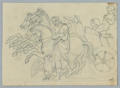 Een Wagenprocessie door Unknown artist