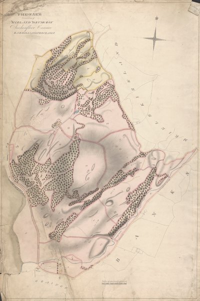Een verzameling onderzoeken van Schotse landgoederen van de Graaf van Selkirk: De boerderij bestaande uit Kirkland Drumcroy, Auchenfloor, Cannee, Barhill en Silvercraigs (voorheen Nuntons) door Unknown artist