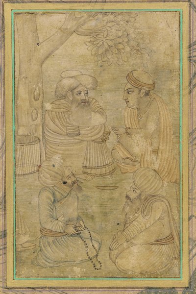 Een hindoe en drie mohammedanen door Unknown artist