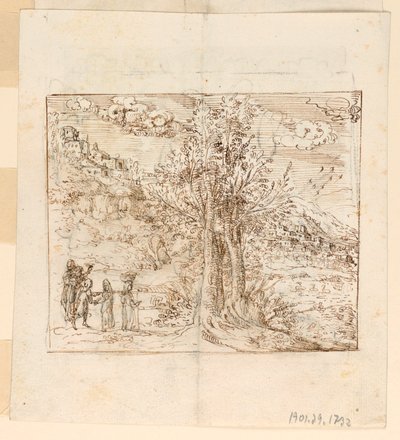 Een landschap door Unknown artist