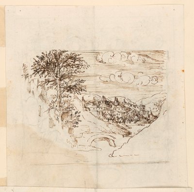 Een landschap door Unknown artist
