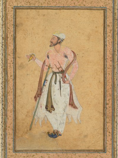 Een Mughal hoveling door Unknown artist