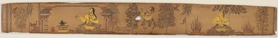 Een prins voert boetedoeningen uit (recto), uit een romance van Chandrabhanu en Lavanyavati van Upendra Bhanja (1670–1740) door Unknown artist