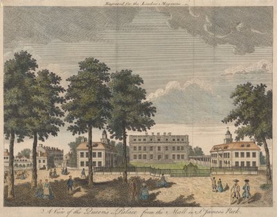 Een Uitzicht op het Paleis van de Koningin vanaf de Mall in St. Jame