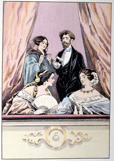 Een loge in het Theater van de Italianen door Unknown artist