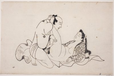 Een blad uit een shunga-album door Unknown artist
