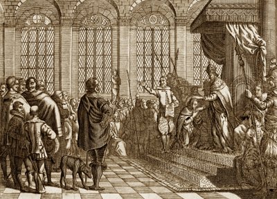 Abdicatie van KAREL V door Unknown artist