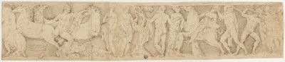 Na de antiek: Sarcofaagdeksel met de Werken van Hercules door Unknown artist