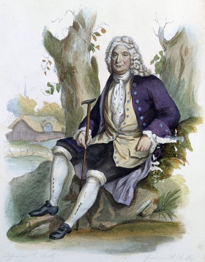 Alain Rene Lesage (Alain-Rene Le Sage) (1668-1747) - in Ed. Mennechet, "Le Plutarque francais" door Unknown artist