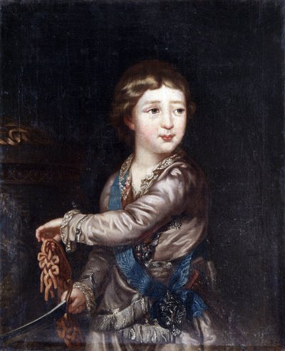 Portret van grootvorst Alexander Pavlovich (1777-1825) als kind door Unknown artist
