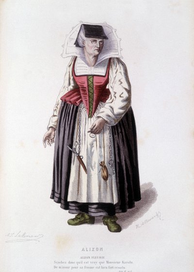 Alizon Fleurie in "Alizon" (door JC Discret), in "Het Franse theater in de 16e en 17e eeuw vóór Molière" door Edouard Fournier door Unknown artist