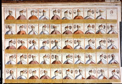 Alle doges van Venetië tot 1501. Bibl. Marciana. Venetië door Unknown artist