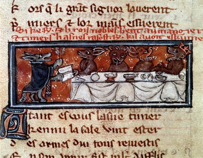 Allegorie over de samenleving van de Middeleeuwen: 