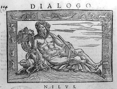 Allegorie van de Nijl, gravure uit de 17e eeuw. door Unknown artist
