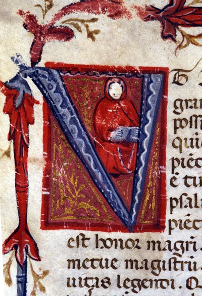Alfabet: miniatuurletter V door Unknown artist