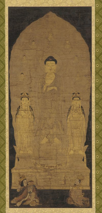 Amitabha triade door Unknown artist