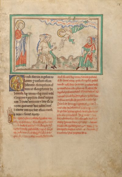 Een engel met het eeuwige evangelie door Unknown artist