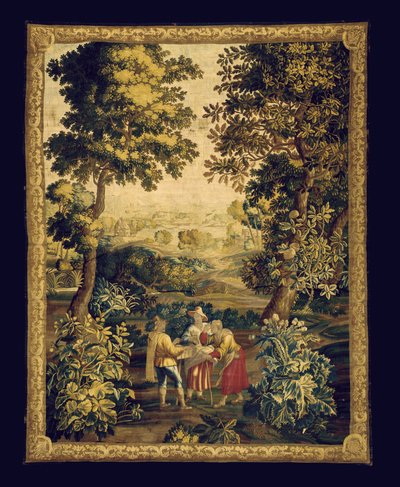 Een Audenarde Teniers Wandtapijt door Unknown artist