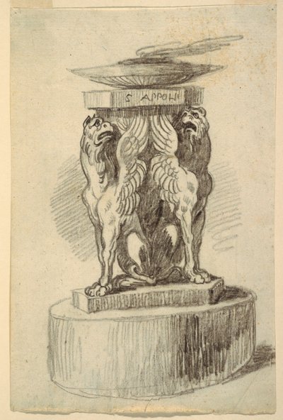 Een Altaar Gewijd aan Apollo door Unknown artist