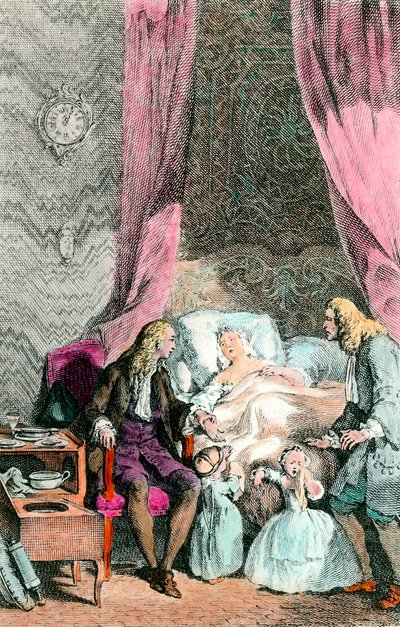 Een observerende dokter door Unknown artist