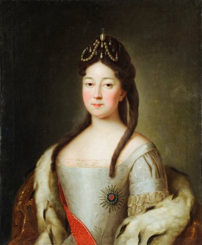 Portret van Tsarevna Anna Petrovna van Rusland (1708-1728) door Unknown artist