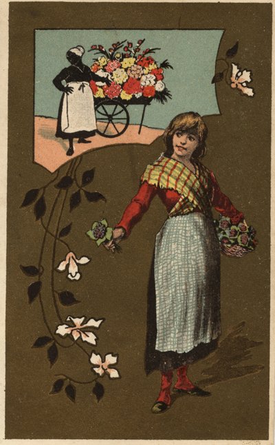 Anonieme chromolithografie, eind 19e eeuw. door Unknown artist