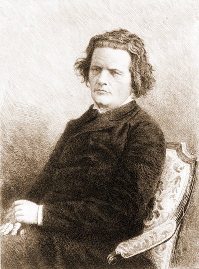 Anton Grigorievich Rubinstein. Russische pianist en componist door Unknown artist