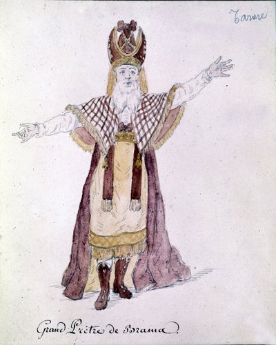 Antonio Salieri (1750 - 1825), een personage uit de opera Tarare opgevoerd in Parijs in juni 1787. door Unknown artist