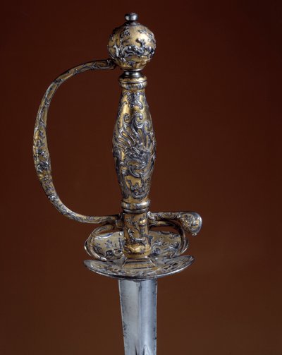 Wapenkamer en zilverwerk: bewaker van zilver goud van de 18e eeuw door Unknown artist