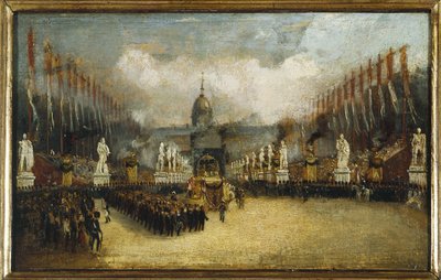 Aankomst van Napoleons as op de esplanade des Invalides, 15 december door Unknown artist