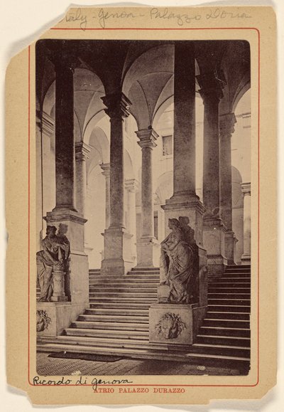 Atrio Palazzo Durazzo [in Genua, Italië]. door Unknown artist