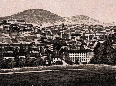 Baden-Baden, Duitsland: uitzicht op de stad door Unknown artist
