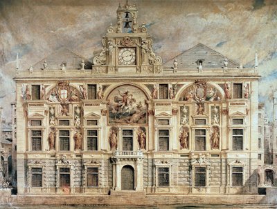 Bank van San Giorgio in Genua, Italië door Unknown artist