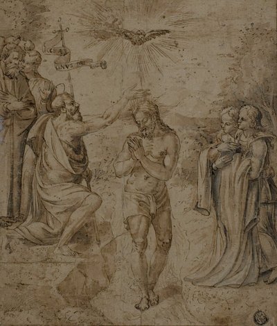 Doop van Christus door Unknown artist