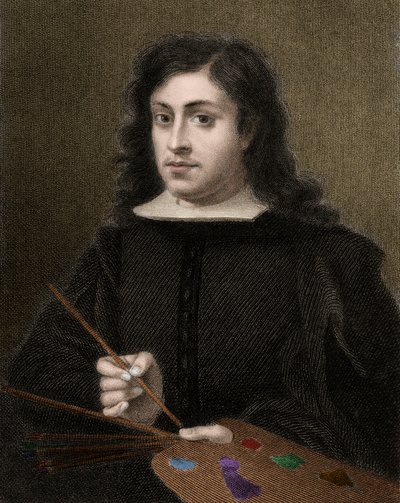 Bartolome Esteban Murillo c1618-1682 - gravure - 19e eeuw door Unknown artist
