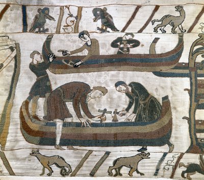 Bayeux tapijt, bekend als Borduurwerk van Koningin Mathilde door Unknown artist
