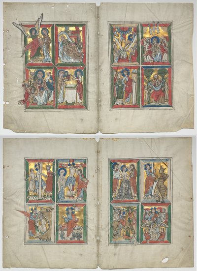 Bifolia met Scènes uit het Leven van Christus door Unknown artist