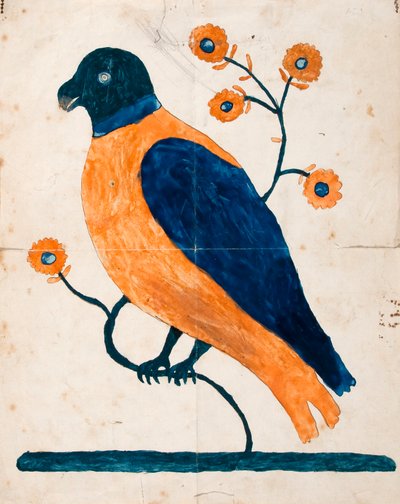 Vogel op tak door Unknown artist