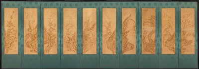 Vogels en Bloemen door Unknown artist