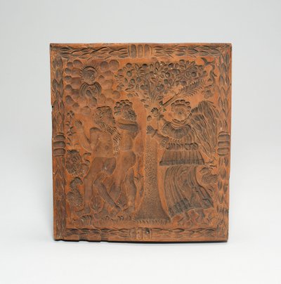 Koekjesvorm: Adam en Eva verdreven uit de poorten van Eden door Unknown artist