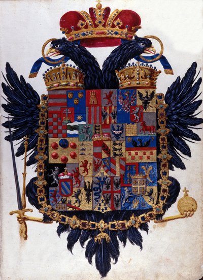 Wapen van het Oostenrijks-Hongaarse Rijk. 19e eeuw door Unknown artist