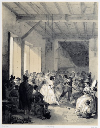 Boheemse Bal, "Artistiek en monumentaal Spanje van beroemde locaties en monumenten van Spanje" door Don Genaro Perez de Villa door Unknown artist